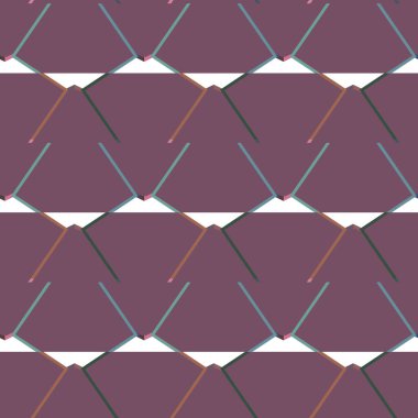 Geometrik süslemeli vektör deseni. Kusursuz tasarım dokusu 