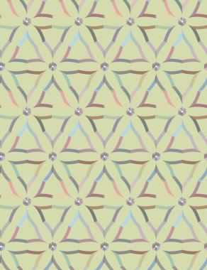 Geometrik süslemeli vektör deseni. Kusursuz tasarım dokusu 