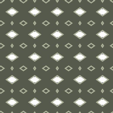Geometrik süslemeli vektör deseni. Kusursuz tasarım dokusu 