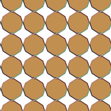 Geometrik süslemeli vektör deseni. Kusursuz tasarım dokusu 