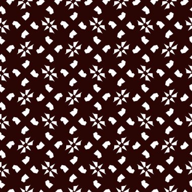 Geometrik süslemeli vektör deseni. Kusursuz tasarım dokusu