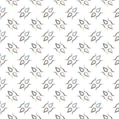 Geometrik süslemeli vektör deseni. Kusursuz tasarım dokusu