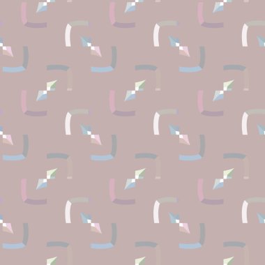 Geometrik süslemeli vektör deseni. Kusursuz tasarım dokusu 