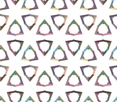 Geometrik süslemeli vektör deseni. Kusursuz tasarım dokusu 