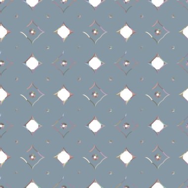 Geometrik süslemeli vektör deseni. Kusursuz tasarım dokusu 