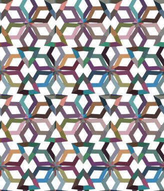Geometrik süslemeli vektör deseni. Kusursuz tasarım dokusu 