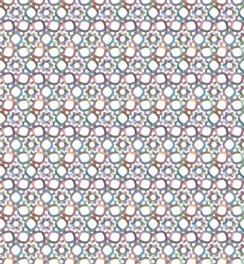 Geometrik süslemeli vektör deseni. Kusursuz tasarım dokusu 