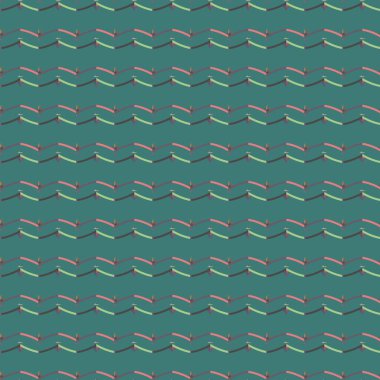 Geometrik süslemeli vektör deseni. Kusursuz tasarım dokusu 