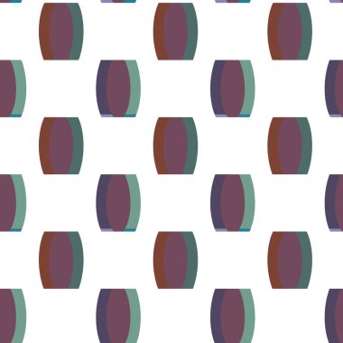 Geometrik süslemeli vektör deseni. Kusursuz tasarım dokusu 