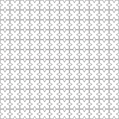 Geometrik süslemeli vektör deseni. Kusursuz tasarım dokusu 