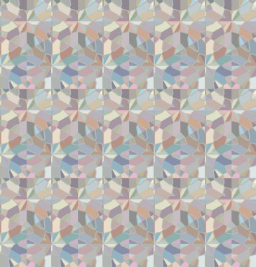 Geometrik süslemeli vektör deseni. Kusursuz tasarım dokusu 