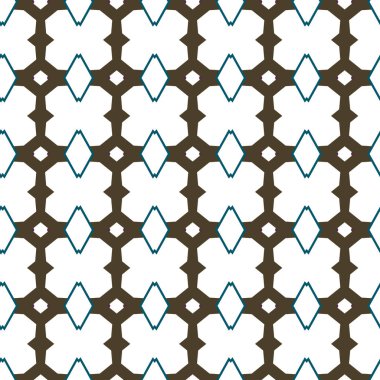 Geometrik süslemeli vektör deseni. Kusursuz tasarım dokusu 