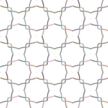Geometrik süslemeli vektör deseni. Kusursuz tasarım dokusu 
