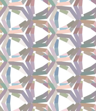 Geometrik süslemeli vektör deseni. Kusursuz tasarım dokusu
