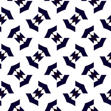 Geometrik süslemeli vektör deseni. Kusursuz tasarım dokusu