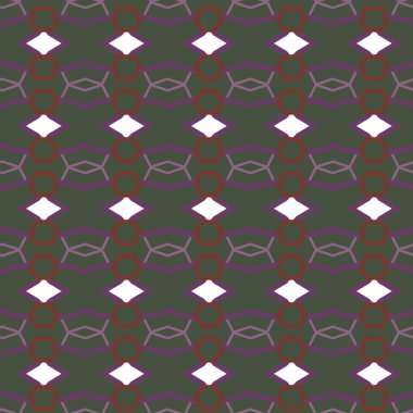Geometrik süslemeli vektör deseni. Kusursuz tasarım dokusu 