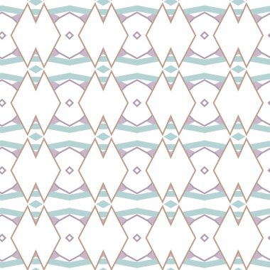 Geometrik süslemeli kusursuz desen. vektör illüstrasyonu