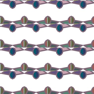 Geometrik süslemeli vektör deseni. Kusursuz tasarım dokusu 