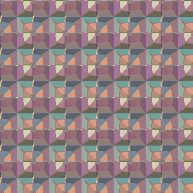 Geometrik süslemeli vektör deseni. Kusursuz tasarım dokusu 