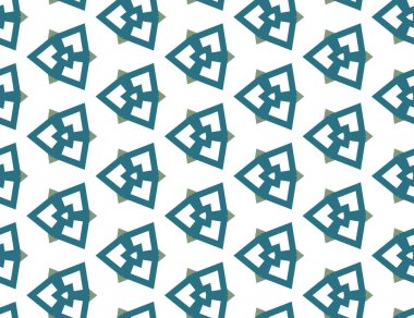 Geometrik süslemeli vektör deseni. Kusursuz tasarım dokusu 