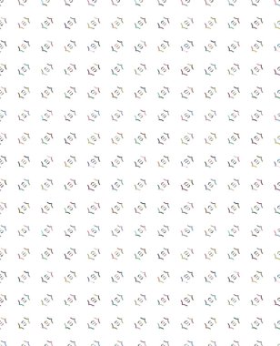 Geometrik süslemeli vektör deseni. Kusursuz tasarım dokusu