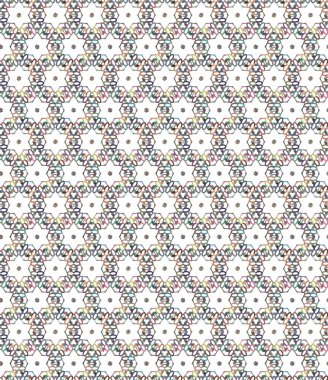 Geometrik süslemeli kusursuz desen. vektör illüstrasyonu