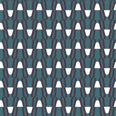 Geometrik süslemeli vektör deseni. Kusursuz tasarım dokusu 