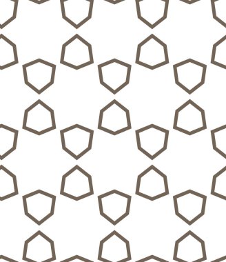 Geometrik süslemeli vektör deseni. Kusursuz tasarım dokusu 