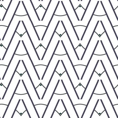 Geometrik süslemeli vektör deseni. Kusursuz tasarım dokusu 