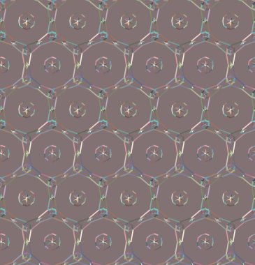 Geometrik süslemeli vektör deseni. Kusursuz tasarım dokusu