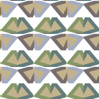 Geometrik süslemeli vektör deseni. Kusursuz tasarım dokusu 