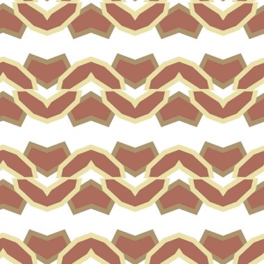 Geometrik süslemeli vektör deseni. Kusursuz tasarım dokusu 