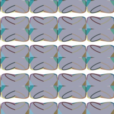 Geometrik süslemeli vektör deseni. Kusursuz tasarım dokusu 