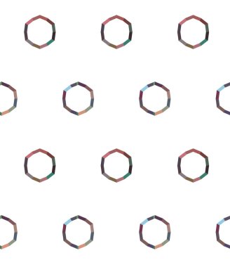 Geometrik süslemeli vektör deseni. Kusursuz tasarım dokusu 