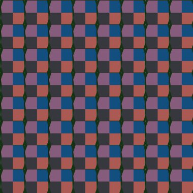 Geometrik süslemeli vektör deseni. Kusursuz tasarım dokusu