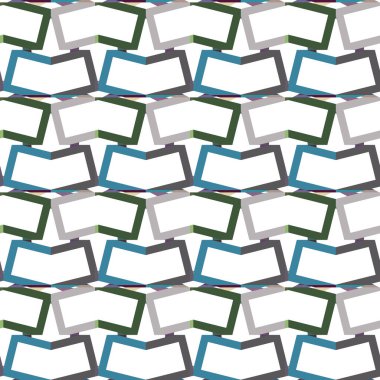 Geometrik süslemeli vektör deseni. Kusursuz tasarım dokusu 