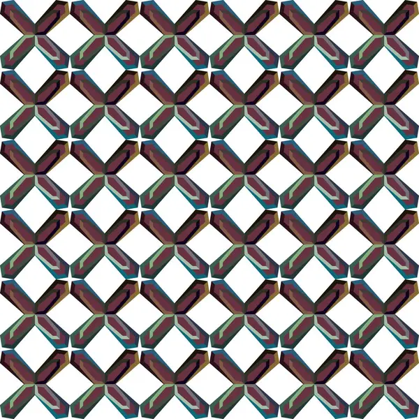 Geometric Ornamental Vector Pattern Seamless Design Texture — Stock Vector