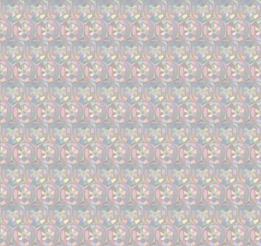 Geometrik süslemeli vektör deseni. Kusursuz tasarım dokusu 