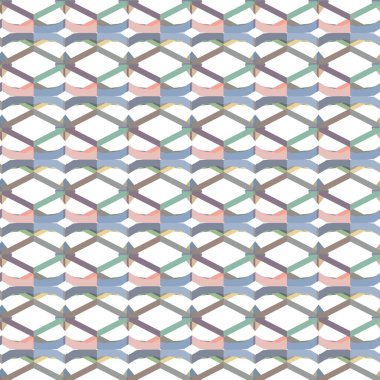 Geometrik süslemeli vektör deseni. Kusursuz tasarım dokusu 