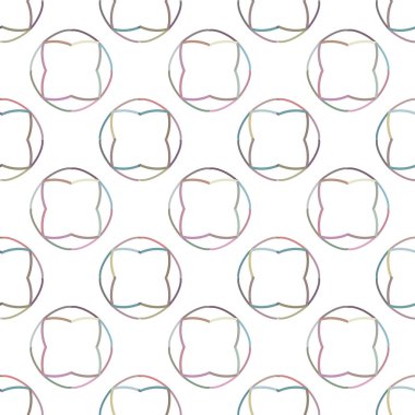 Geometrik süslemeli vektör deseni. Kusursuz tasarım dokusu 