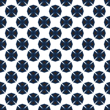 Geometrik süslemeli vektör deseni. Kusursuz tasarım dokusu 