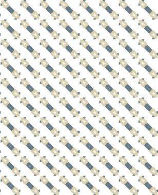 Geometrik süslemeli vektör deseni. Kusursuz tasarım dokusu 