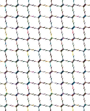 Geometrik süslemeli vektör deseni. Kusursuz tasarım dokusu 