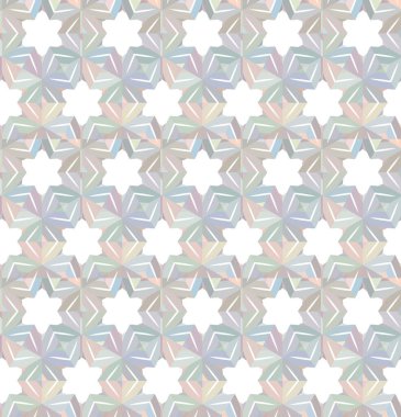 Geometrik süslemeli vektör deseni. Kusursuz tasarım dokusu 
