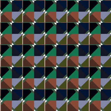 Geometrik süslemeli kusursuz desen. vektör illüstrasyonu