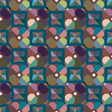 Geometrik süslemeli vektör deseni. Kusursuz tasarım dokusu 