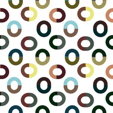 Geometrik süslemeli vektör deseni. Kusursuz tasarım dokusu 