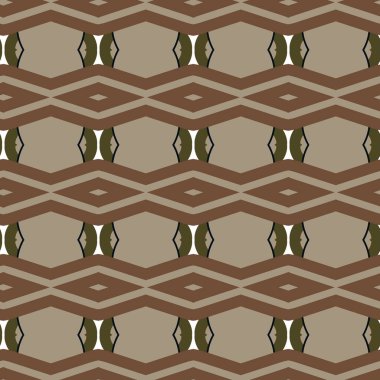 Geometrik süslemeli vektör deseni. Kusursuz tasarım dokusu 