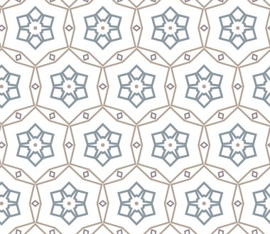 Geometrik süslemeli vektör deseni. Kusursuz tasarım dokusu 