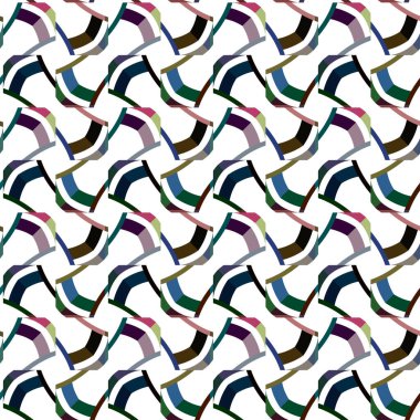 Geometrik süslemeli vektör deseni. Kusursuz tasarım dokusu 